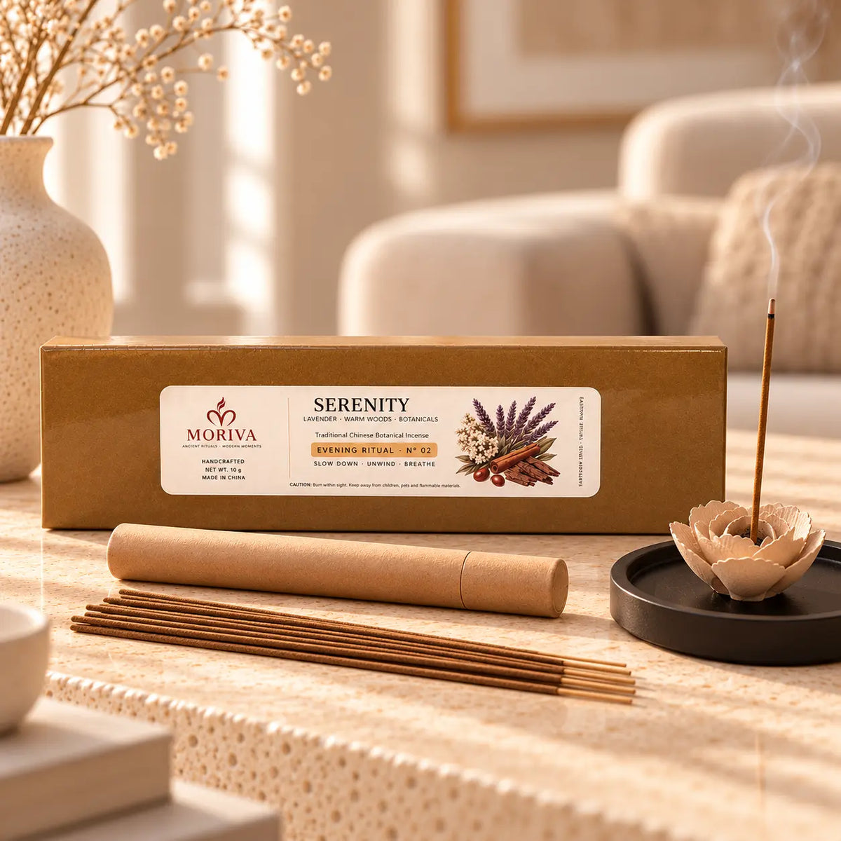 MORIVA-20261021-P004-01 | SERENITY | Tibetan Incense Sticks