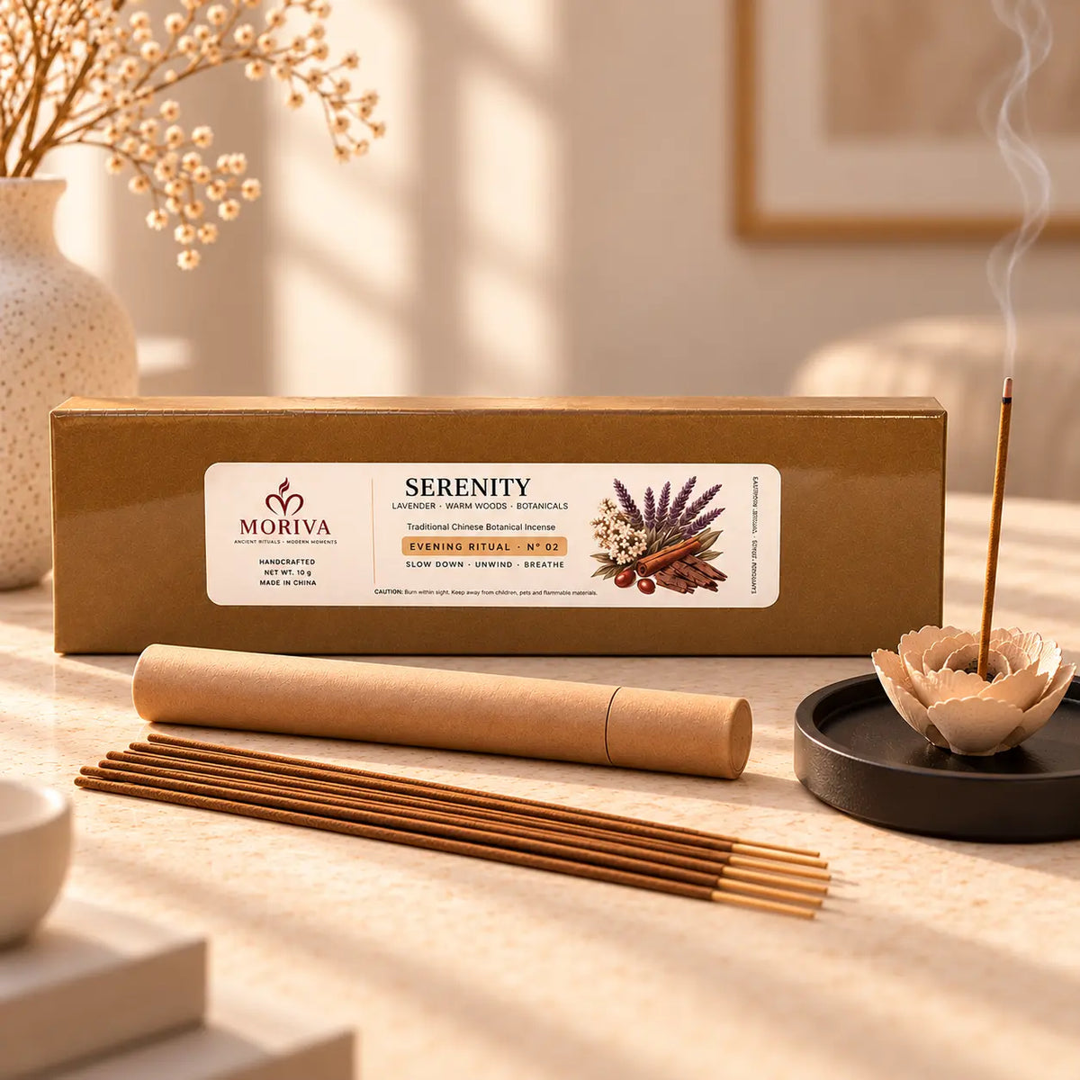 MORIVA-20261021-P004-04 | SERENITY | Tibetan Incense Sticks