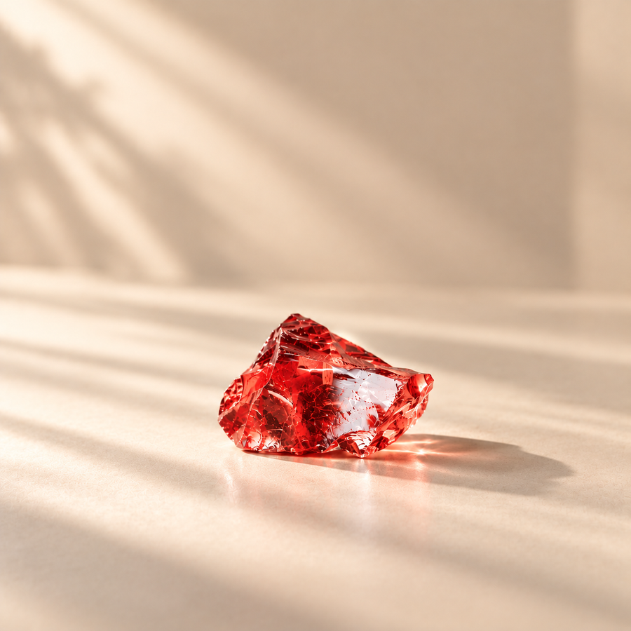 Red Crystal Incense Holder